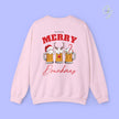 Christmas Sweatshirt | Merry Drunkmas beer mug