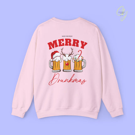 Christmas Sweatshirt | Merry Drunkmas beer mug