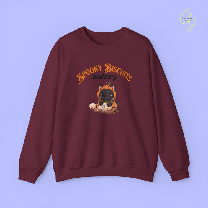 Cat Sweatshirt | Spooky biscuits bakery