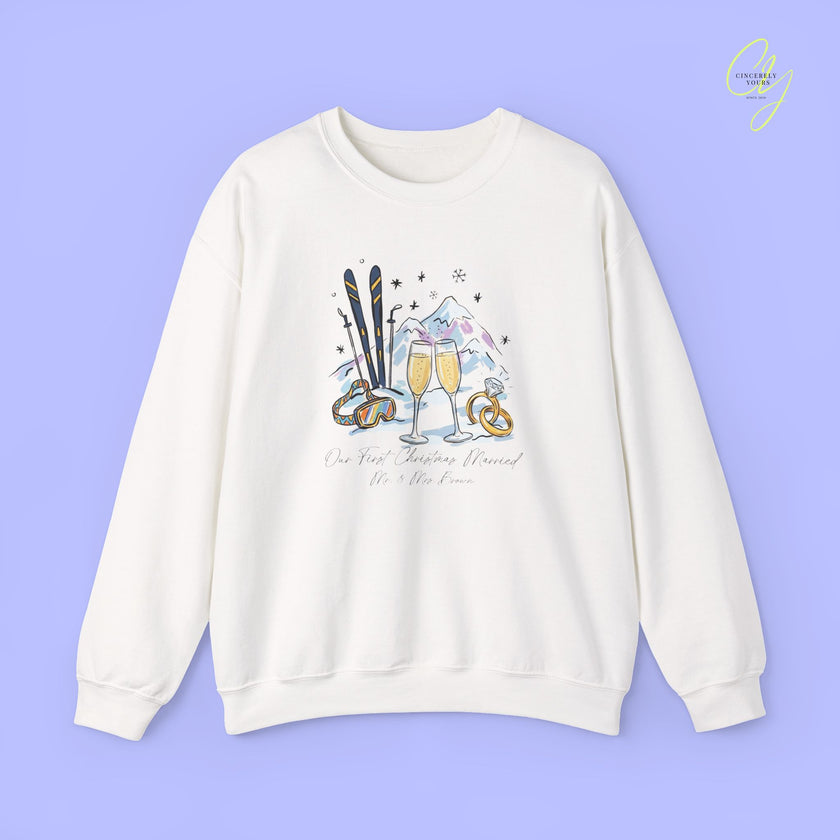 Bride Sweatshirt | Our First Christmas Married