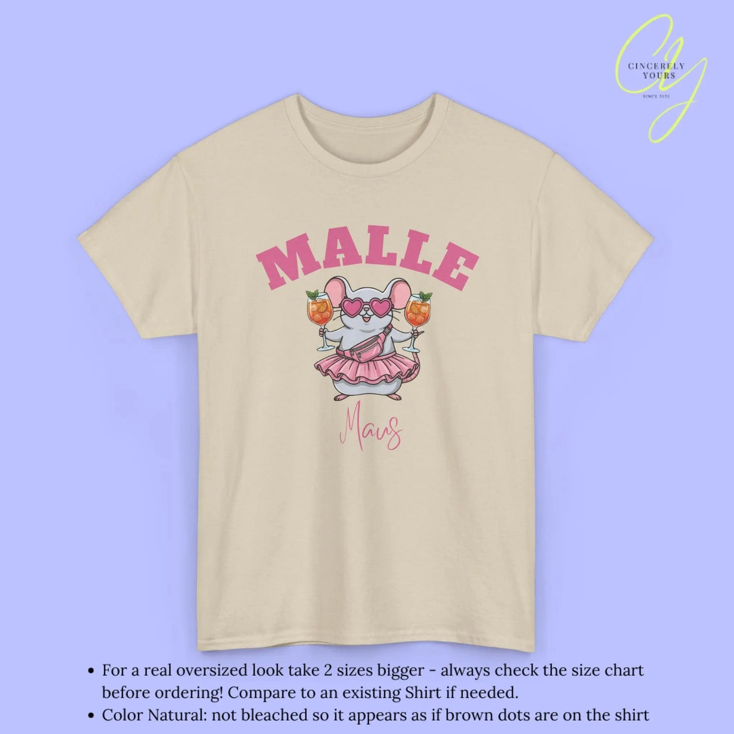 Malle Party Shirt — Malle Party Maus Spritz Bauchtasche Cincerely Yours
