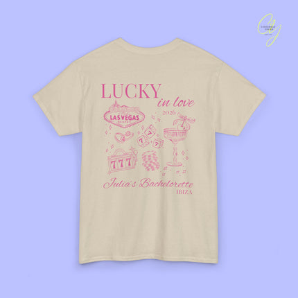 JGA Shirt Lucky in Love Las Vegas Bachelorette T-Shirt