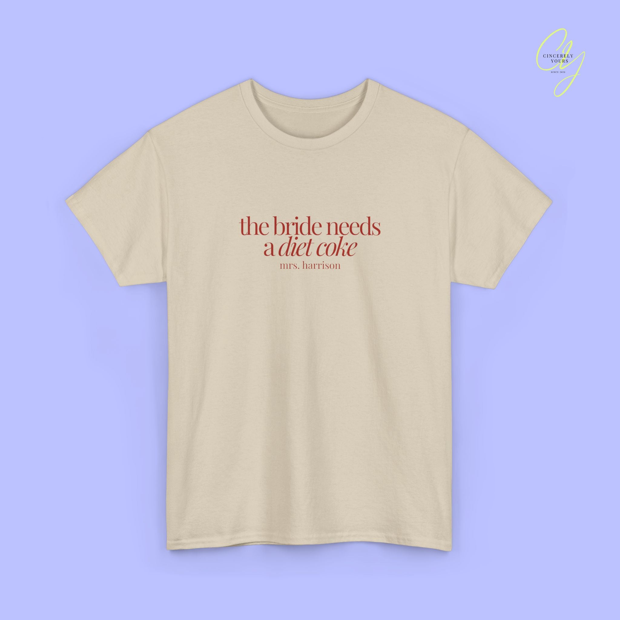 Bride to be Shirt | The Bride Needs a Diet Coke Braut Shirt JGA (Customizable)