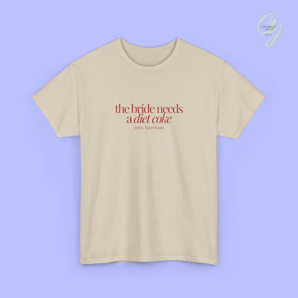 Bride to be Shirt | The Bride Needs a Diet Coke Braut Shirt JGA (Customizable)