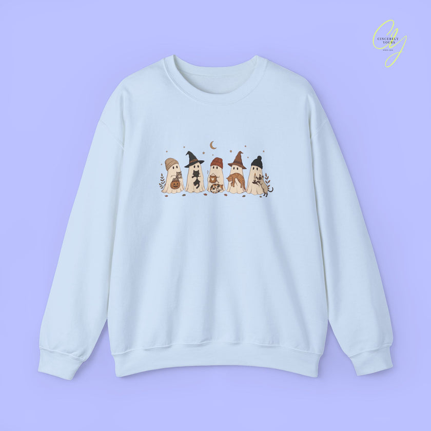 Katzen-Sweatshirt | Geister und Katzen