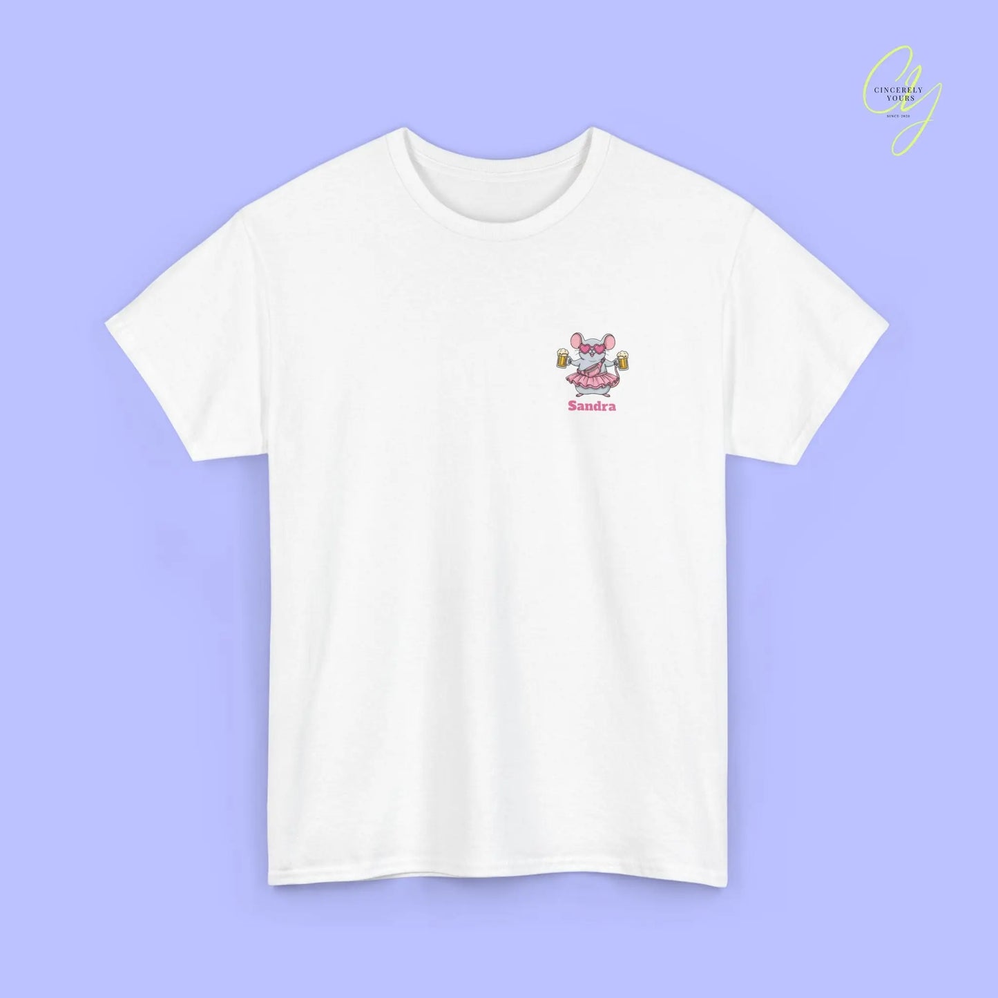 Malle Party Shirt — Malle Maus pinke Bauchtasche Bierkrüge (Customizable) Cincerely Yours