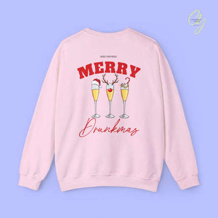 Christmas Sweatshirt | Merry Drunkmas Prosecco