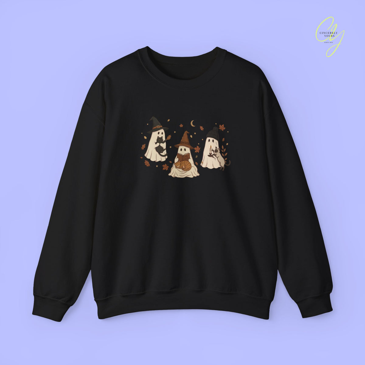 Cat Sweatshirt | Reading Ghost and Cats
