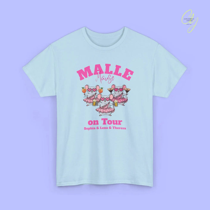 Malle Party Shirt — Malle Party Maus on tour Bierkrug, Spritz, Espresso Martini Customizable) Printify