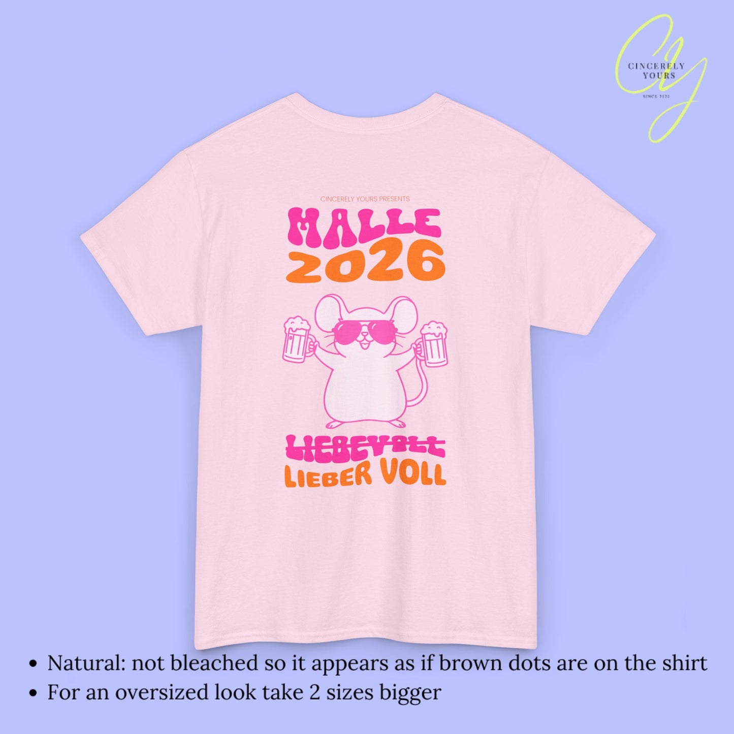Mallemaus Shirt Malle - Party Shirt Malle Maus Lieber Voll 2026