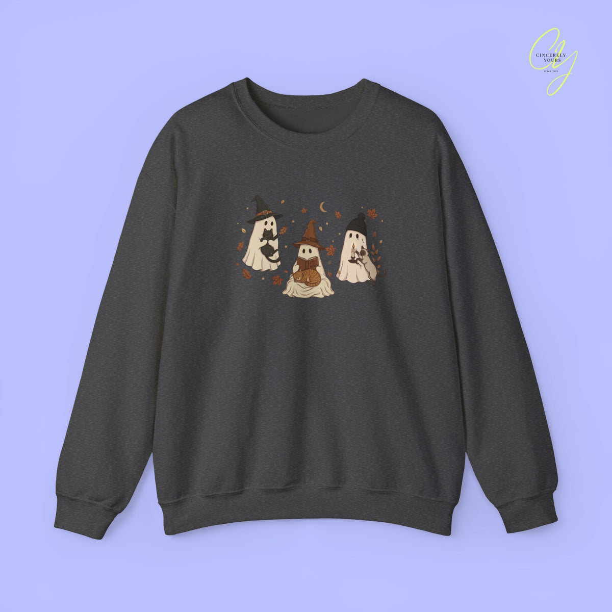 Cat Sweatshirt | Reading Ghost and Cats