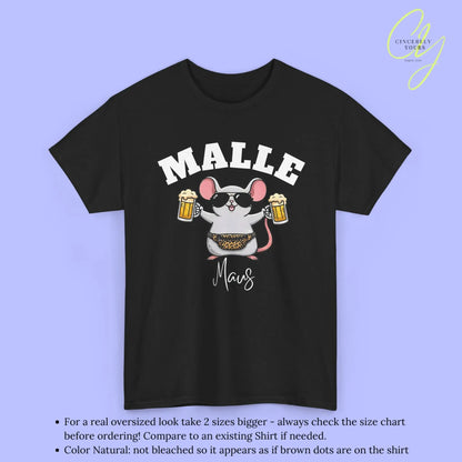 Malle Party Shirt — Malle Maus Bierkrug Bauchtasche Cincerely Yours
