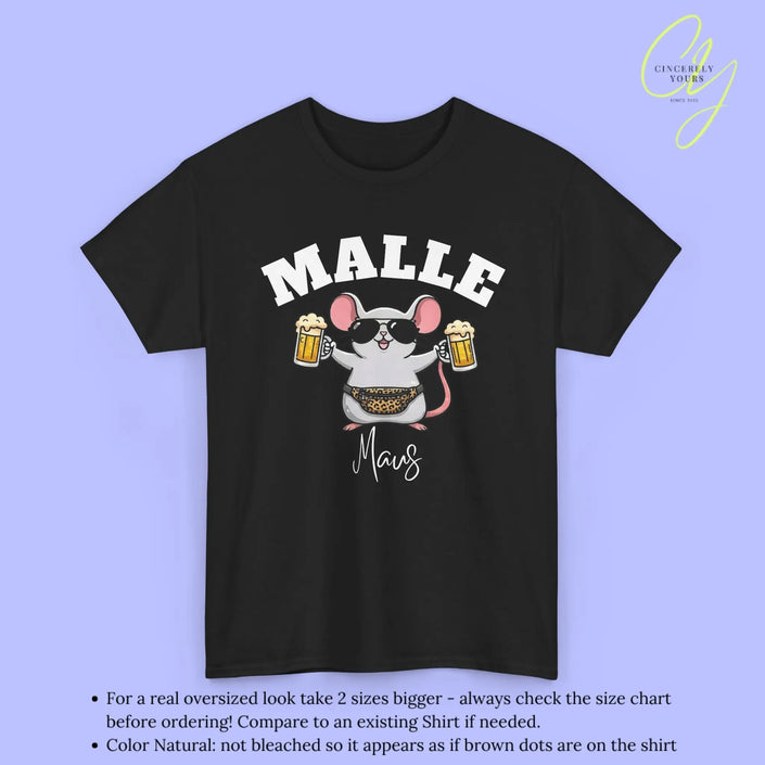 Malle Party Shirt — Malle Maus Bierkrug Bauchtasche Cincerely Yours
