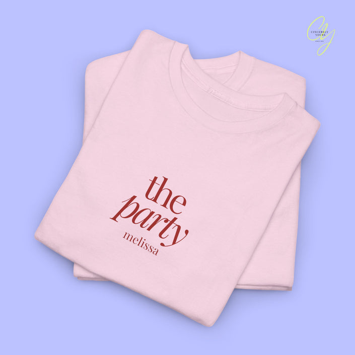JGA Shirt Damen | The Party  Old Money Bachelorette Shirt minimal (customizable)