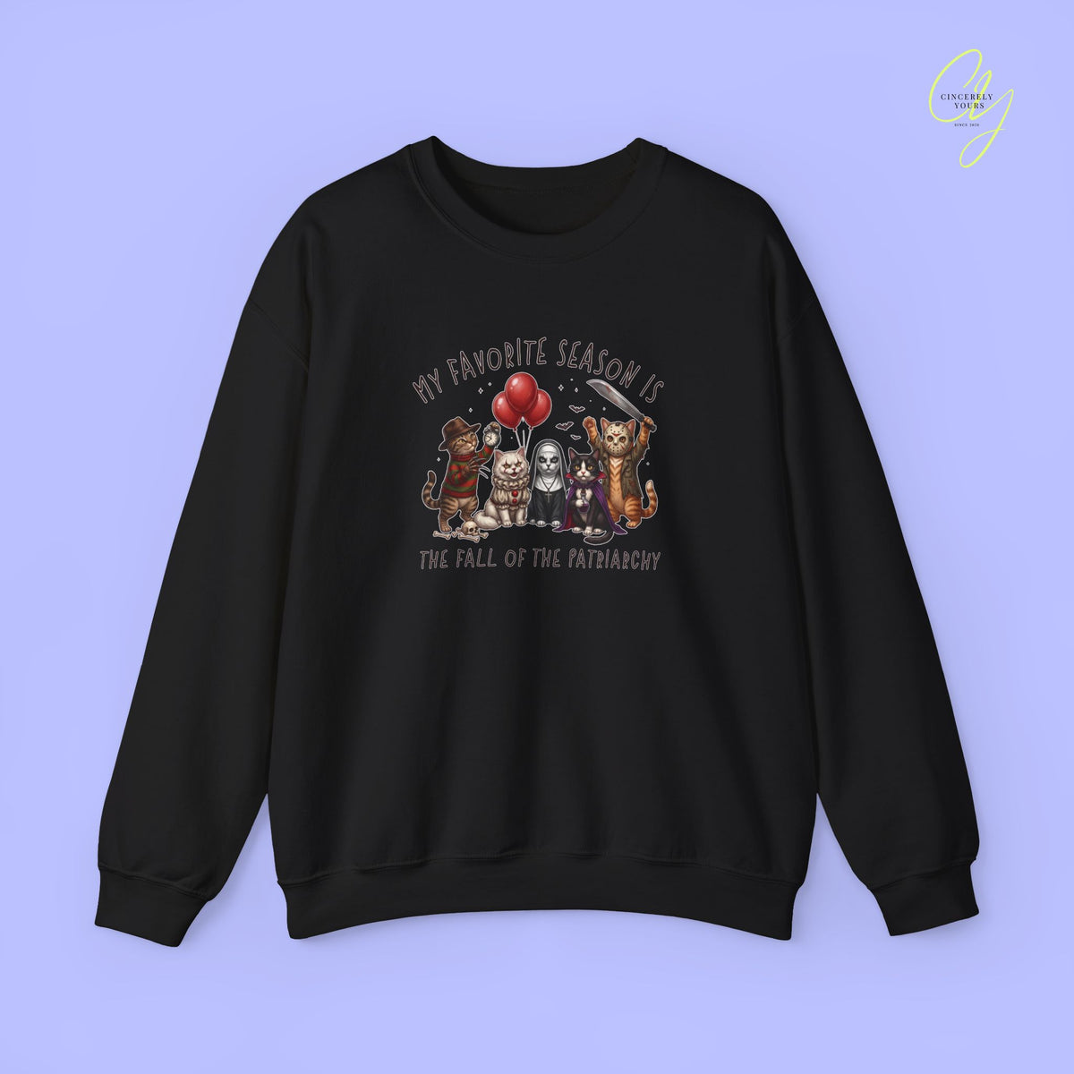 Cat Sweatshirt | Fall of the patriarchy