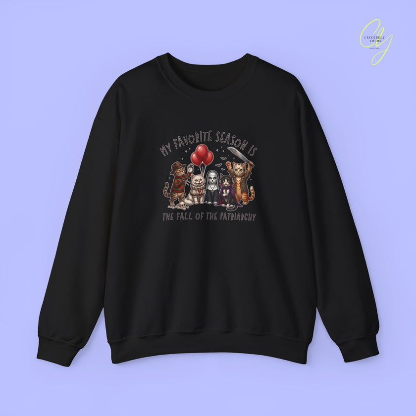 Cat Sweatshirt | Fall of the patriarchy