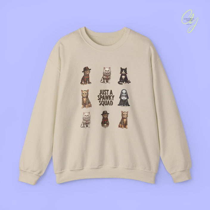Cat Sweatshirt | Just a spawky squad