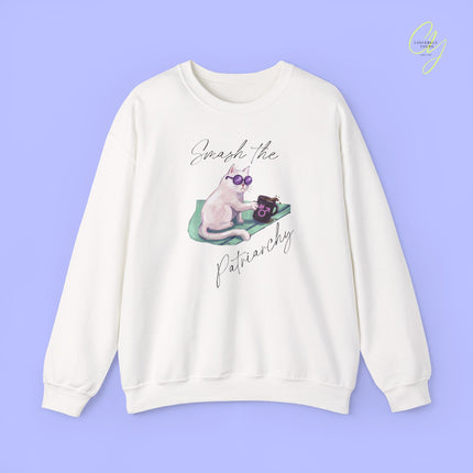 Cat Sweatshirt | Smash The Patriarchy