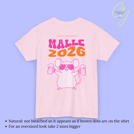 Mallemaus Shirt - Malle maus neon Bierkrug Malle 2026 Backprint