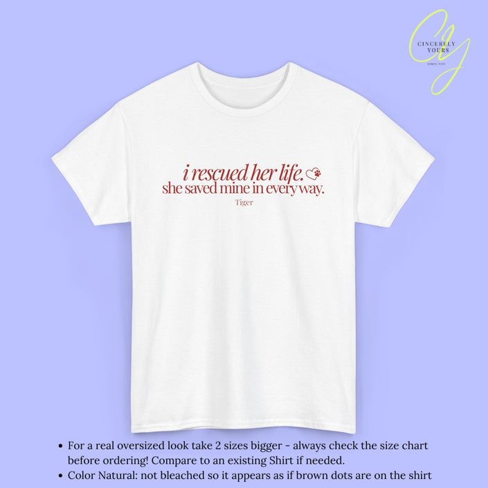 Cat Shirt | She saved mine in every way