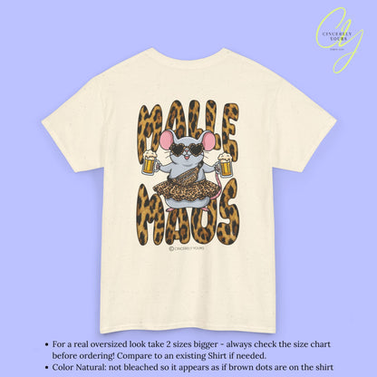 Mallemaus Shirt  —  Malle Maus T-Shirt Leopard backprint(Customizable)