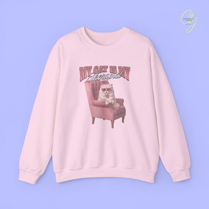 Cat Mom Sweatshirt | My Cat Is My Therapist