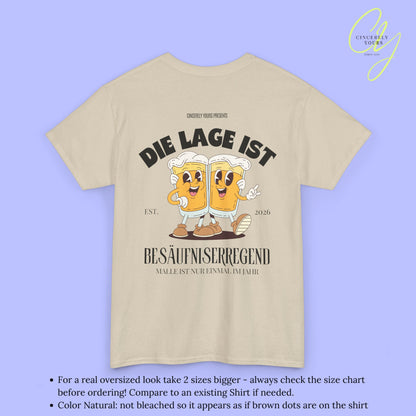 Die Lage ist besäufniserregend Malle Shirt - Bierkrüge Masskottchen (Customizable)