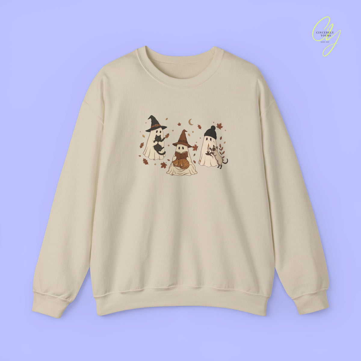 Cat Sweatshirt | Reading Ghost and Cats