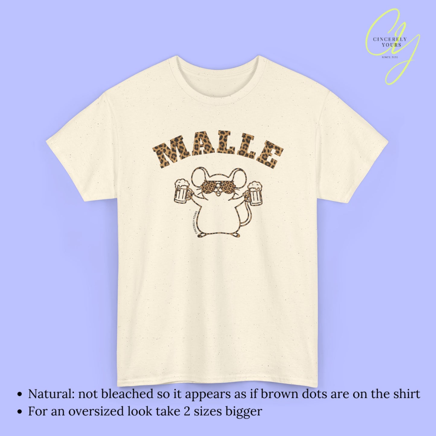 Mallemaus Shirt Malle - Malle Maus Leoparden Bierkrug 2026