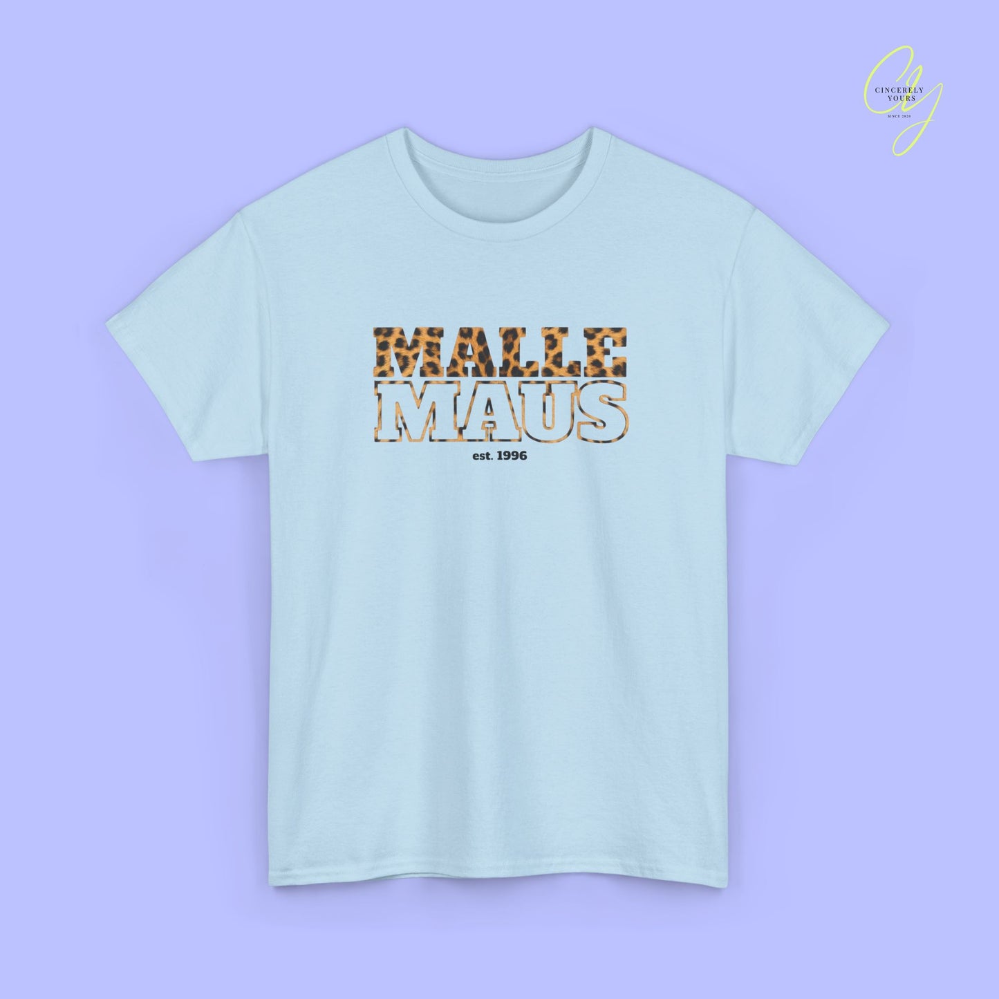 Mallemaus Shirt — Malle Maus Schriftzug Leopard (Customizable)