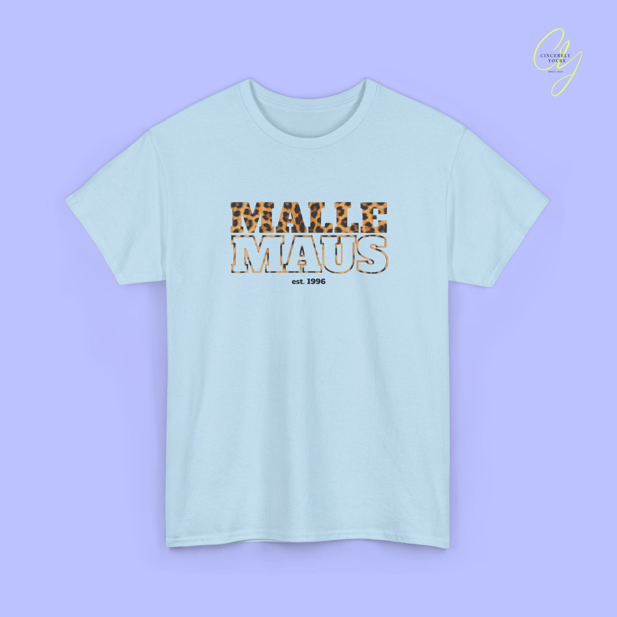 Mallemaus Shirt — Malle Maus Schriftzug Leopard (Customizable)