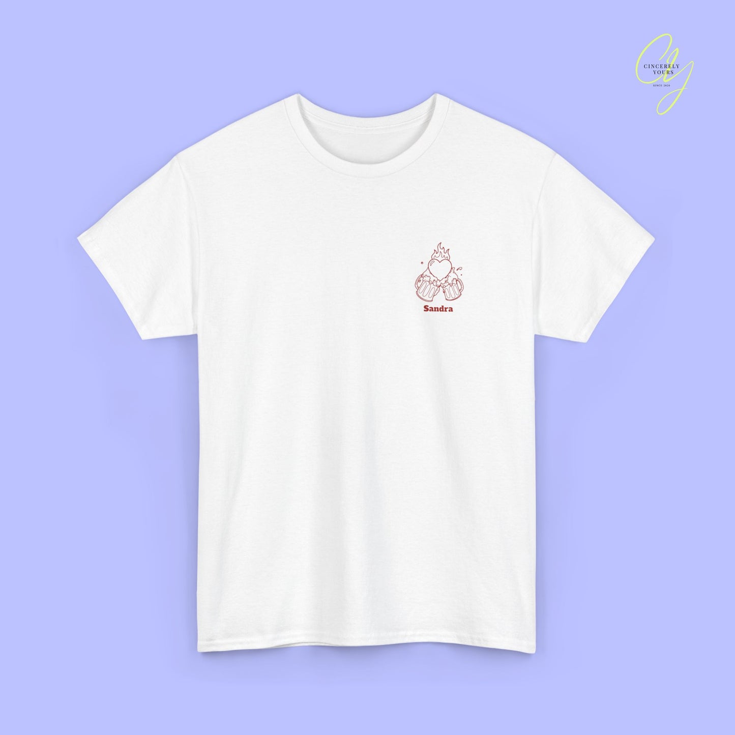 Malle Party Shirt — Mein Herz brennt nur für dich Bierkrüge (Customizable)