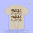 Mallemaus Shirt — Malle Maus Lettering Leopard Backprint Malle Shirt (Customizable)