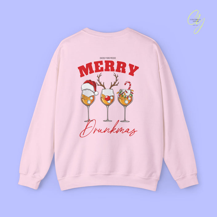 Christmas Sweatshirt | Merry Drunkmas Spritz Cocktail