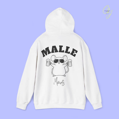Malle Maus Hoodie — Mallemaus Bierkrug Party Sweatshirt