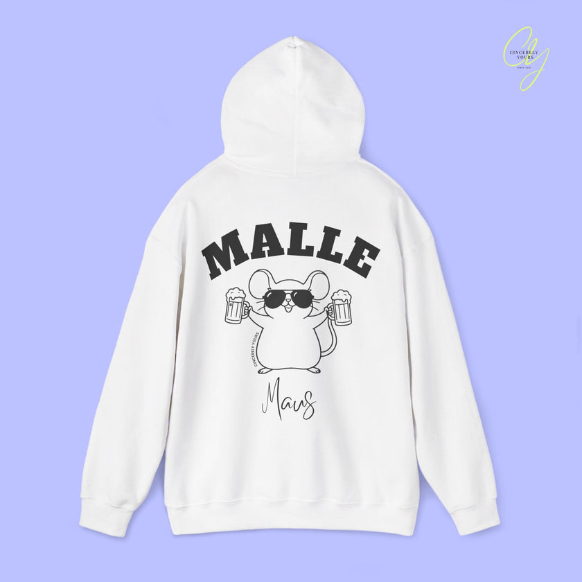Malle Maus Hoodie — Mallemaus Bierkrug Party Sweatshirt