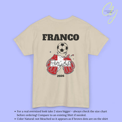 Personaliserter Name Fussball Shirt — Schweiz Flagge Bierkrug (Personalisierbar) Cincerely Yours