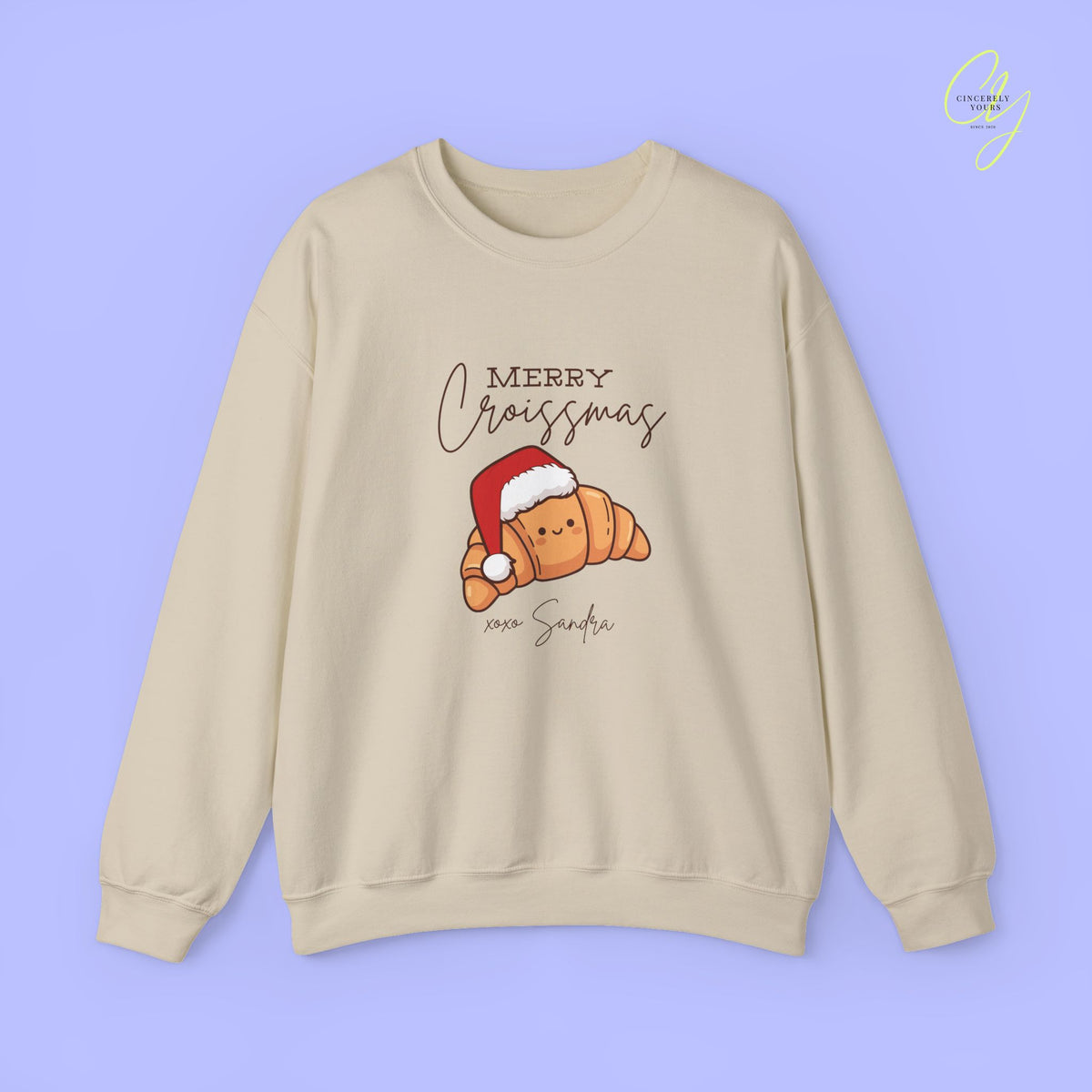 Christmas Sweatshirt | Merry Croissmas