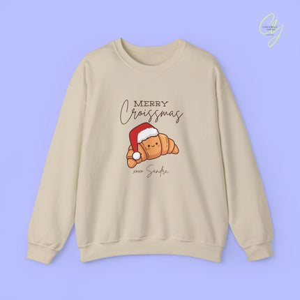 Christmas Sweatshirt | Merry Croissmas