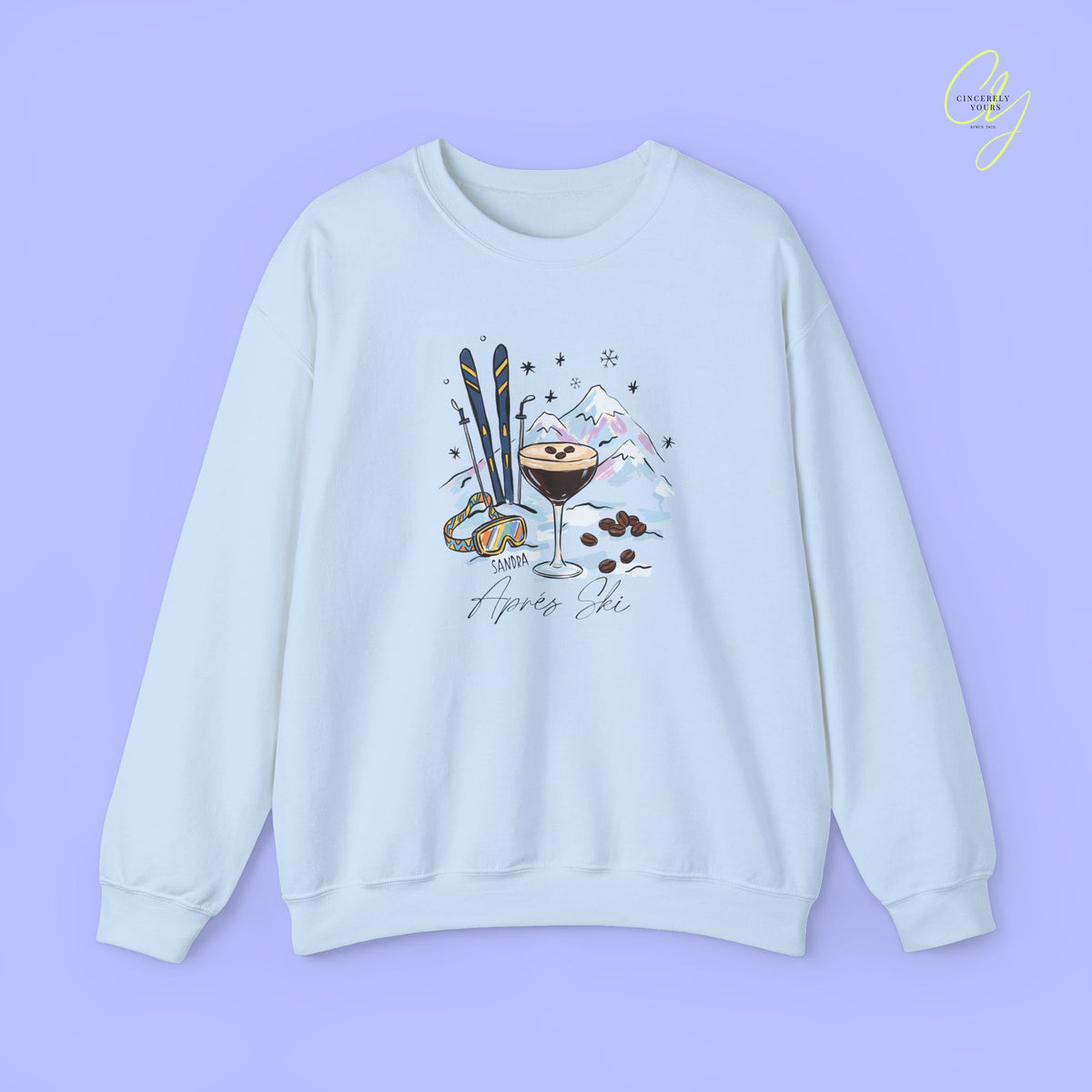 Apres Ski Sweatshirt | Espresso Martini Mountains