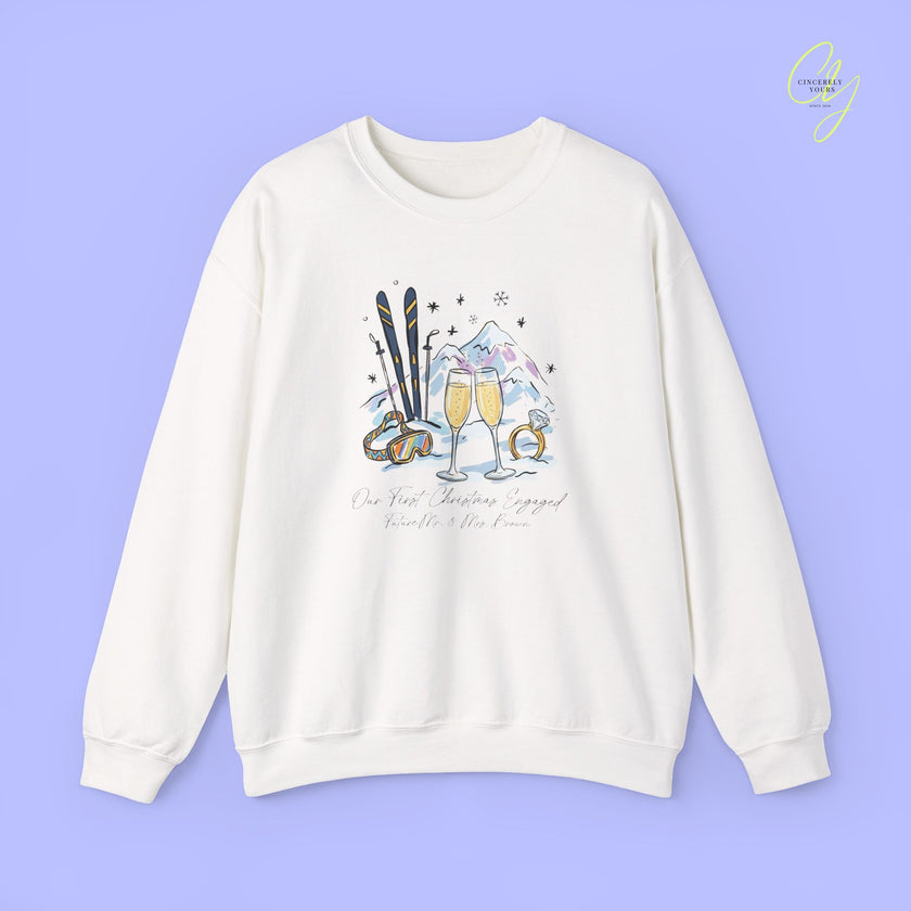 Bride Sweatshirt | Our First Christmas Engaged