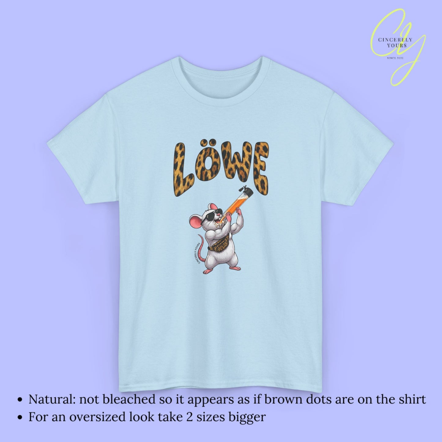 Mallemaus Shirt Malle Maus Löwe - Muskel Maus Bauchtasche Säule
