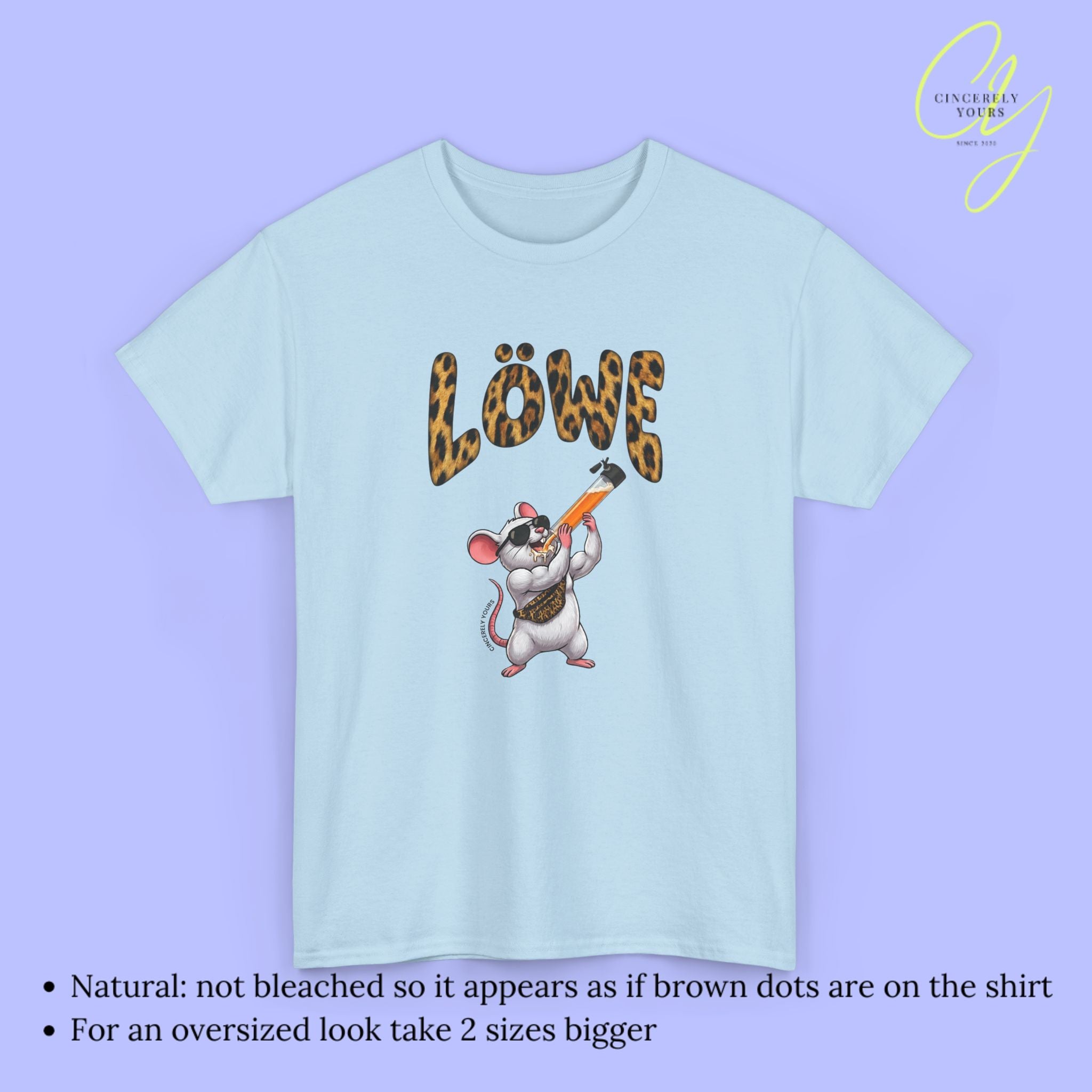 Mallemaus Shirt Malle Maus Löwe - Muskel Maus Bauchtasche Säule