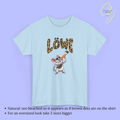 Mallemaus Shirt Malle Maus Löwe - Muskel Maus Bauchtasche Säule