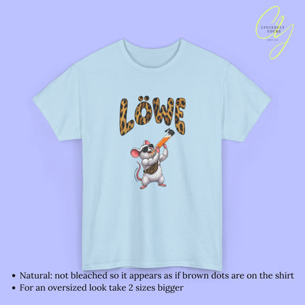 Mallemaus Shirt Malle Maus Löwe - Muskel Maus Bauchtasche Säule