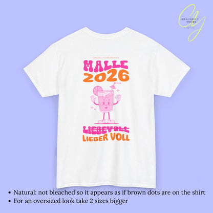Malle Shirt Malle 2026 - Neon cocktail Maskottchen Lieber voll