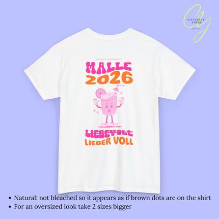 Malle Shirt Malle 2026 - Neon cocktail Maskottchen Lieber voll