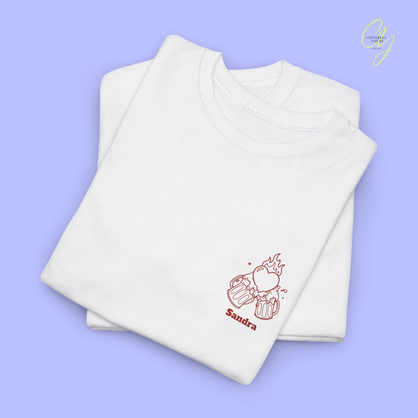 Malle Party Shirt — Mein Herz brennt nur für dich Bierkrüge (Customizable)