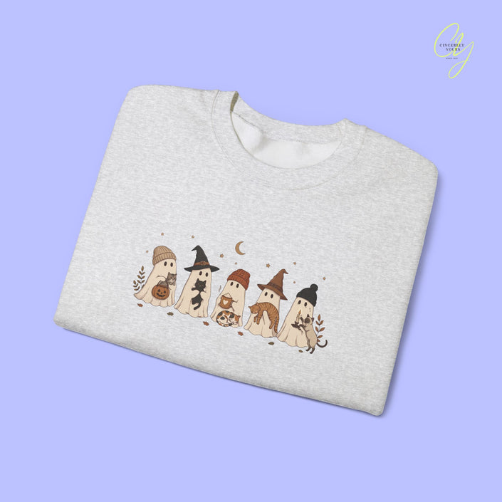 Cat Sweatshirt | Ghosts and Cats