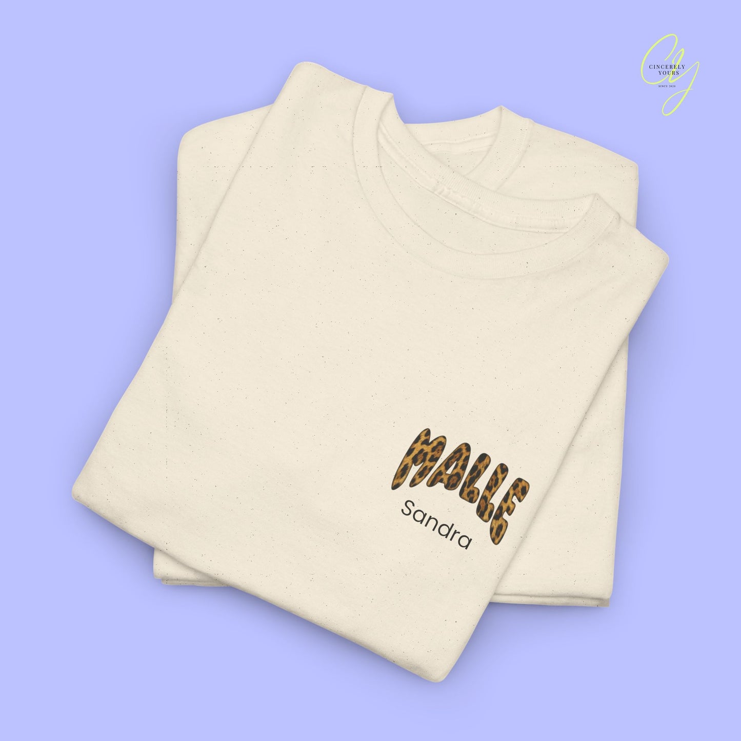 Mallemaus Shirt  —  Malle Maus T-Shirt Leopard backprint(Customizable)